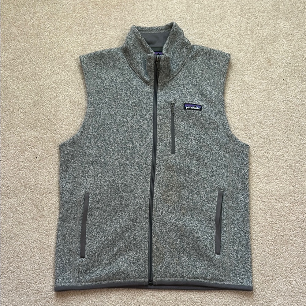 Patagonia Heather Gray Fleece Vest